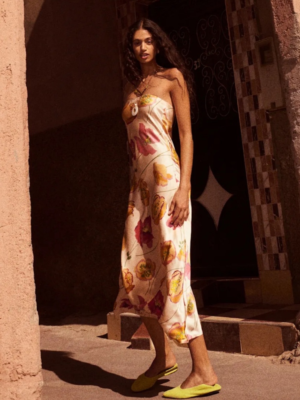 Reformation NWT Joana Silk Dress Viviana Floral Size Medium - Picture 6 of 14